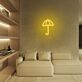 Regenschirm LED-Neonschild für Wohnzimmer Lounge