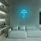 Regenschirm LED-Neonschild für Wohnzimmer Lounge