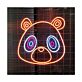 Panda Gesicht LED-Neonschild für Kinderzimmer oder Café