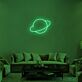 Planet mit Ring LED-Neonschild für Wohnzimmer oder Schlafzimmer