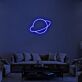 Planet mit Ring LED-Neonschild für Wohnzimmer oder Schlafzimmer