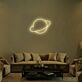 Planet mit Ring LED-Neonschild für Wohnzimmer oder Schlafzimmer