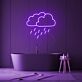 Regenwolke LED-Neonschild für Badezimmer Wohnzimmer