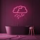 Regenwolke LED-Neonschild für Badezimmer Wohnzimmer