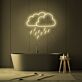 Regenwolke LED-Neonschild für Badezimmer Wohnzimmer