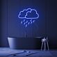 Regenwolke LED-Neonschild für Badezimmer Wohnzimmer