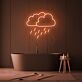 Regenwolke LED-Neonschild für Badezimmer Wohnzimmer