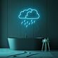 Regenwolke LED-Neonschild für Badezimmer Wohnzimmer