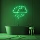 Regenwolke LED-Neonschild für Badezimmer Wohnzimmer