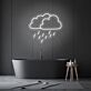 Regenwolke LED-Neonschild für Badezimmer Wohnzimmer