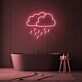 Regenwolke LED-Neonschild für Badezimmer Wohnzimmer