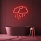 Regenwolke LED-Neonschild für Badezimmer Wohnzimmer