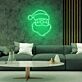 Weihnachtsmannkopf LED-Neonschild Wohnzimmer Weihnachtsdekoration
