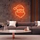 Weihnachtsmannkopf LED-Neonschild Wohnzimmer Weihnachtsdekoration