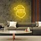 Weihnachtsmannkopf LED-Neonschild Wohnzimmer Weihnachtsdekoration