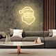 Weihnachtsmannkopf LED-Neonschild Wohnzimmer Weihnachtsdekoration