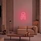 Totenkopf mit gekreuzten Knochen LED-Neonschild für Bar Club