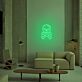 Totenkopf mit gekreuzten Knochen LED-Neonschild für Bar Club