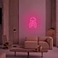 Totenkopf mit gekreuzten Knochen LED-Neonschild für Bar Club