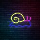 Schnecke LED-Neonschild für Kinderzimmer oder Wohnzimmer