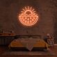 Wassermelone mit Sonne LED-Neonschild Schlafzimmer Wohnzimmer