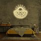 Wassermelone mit Sonne LED-Neonschild Schlafzimmer Wohnzimmer