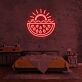Wassermelone mit Sonne LED-Neonschild Schlafzimmer Wohnzimmer