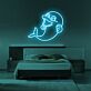 lächelnder Delfin LED-Neonschild für Schlafzimmer oder Kinderzimmer