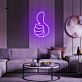 Daumen hoch Symbol LED-Neonschild Wohnzimmer Bar
