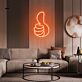 Daumen hoch Symbol LED-Neonschild Wohnzimmer Bar