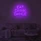 EAT DRINK DANCE LED-Neonschild für Bar und Wohnzimmer