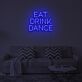 EAT DRINK DANCE LED-Neonschild für Bar und Wohnzimmer