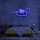 Trompete LED-Neonschild für Wohnzimmer oder Musikstudio