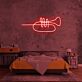Trompete LED-Neonschild für Wohnzimmer oder Musikstudio