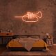 Trompete LED-Neonschild für Wohnzimmer oder Musikstudio