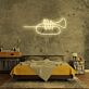 Trompete LED-Neonschild für Wohnzimmer oder Musikstudio