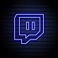 Twitch-Logo als LED-Neonschild