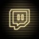 Twitch-Logo als LED-Neonschild
