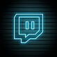 Twitch-Logo als LED-Neonschild