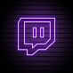 Twitch-Logo als LED-Neonschild