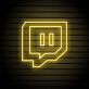 Twitch-Logo als LED-Neonschild
