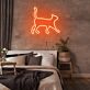 gehende Katze LED-Neonschild für Wohnzimmer oder Schaufenster