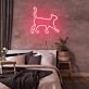 gehende Katze LED-Neonschild für Wohnzimmer oder Schaufenster