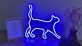 gehende Katze LED-Neonschild für Wohnzimmer oder Schaufenster