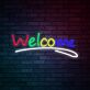 Welcome LED Neonschild für Eingang und Geschäft