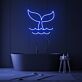 Walflosse über Wasser LED-Neonschild Badezimmer