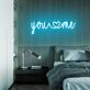 you ♥ me LED-Neonschild Schlafzimmer Wohnzimmer