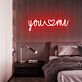 you ♥ me LED-Neonschild Schlafzimmer Wohnzimmer