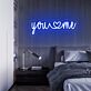 you ♥ me LED-Neonschild Schlafzimmer Wohnzimmer
