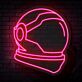 Astronaut mit Rakete und Sternschnuppe LED-Neonschild Kinderzimmer Dekoration